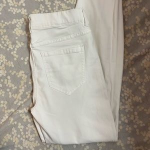 white ankle length skinny jeans size 4